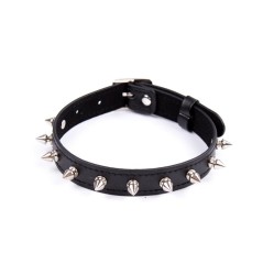 Latetobed Bdsm Line Collar with Spikes Adjustable 43 cm Black