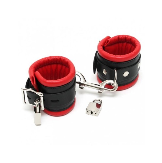 Bondage Play Feet Cuffs LUX 7 CM with Padlocks