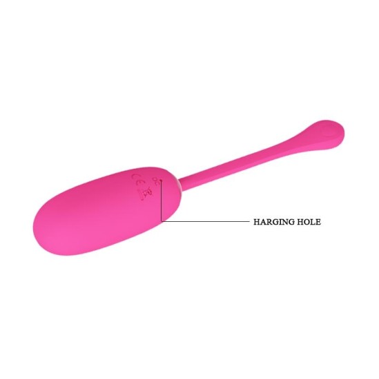 Prettylove Vibruojantis kiaušinis Julius USB Silicone Pink