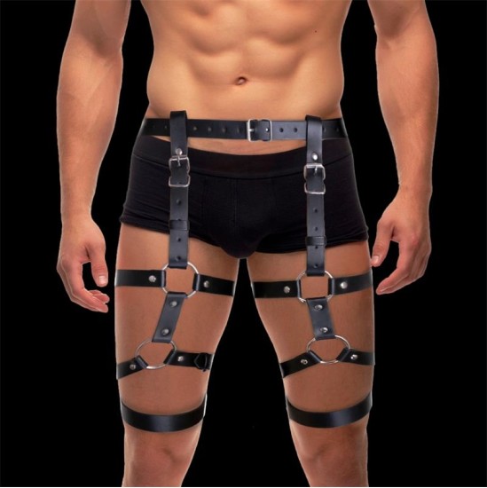 Intoyou Bdsm Line Fabian Leg and Waist Bondage Harness Adjustable