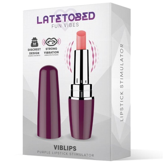 Latetobed Viblips Lipstick Stimulator Purple