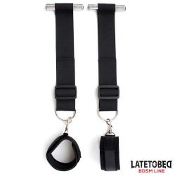 Latetobed Bdsm Line Door Swing Nylon Bind Neoprene Wrist Cuffs