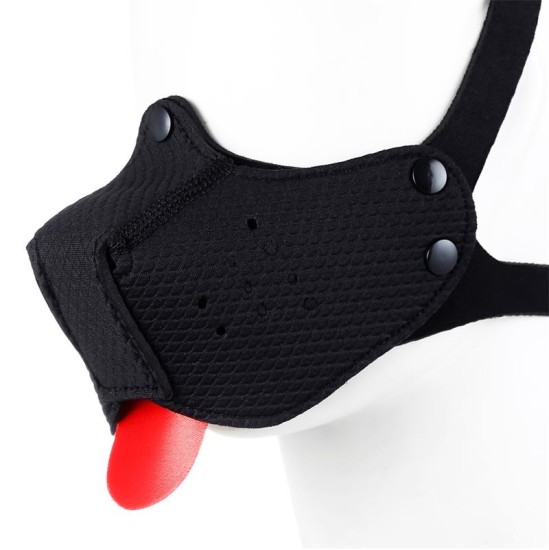 A-Gusto Neoprene Puppy Face Mask Adjustable and Desmontable Black