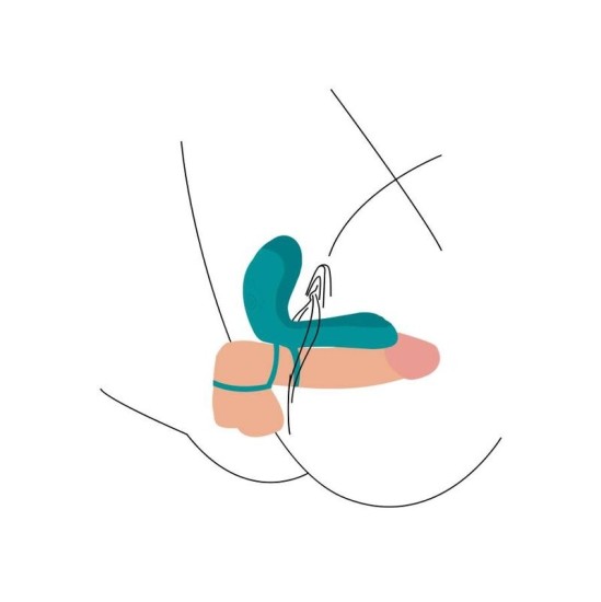 Xocoon Pāru vibrējošs gredzens zaļš