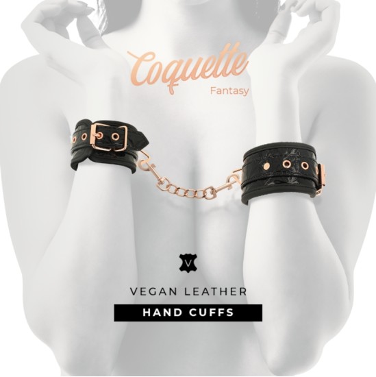 Coquette Fantasy COQUETTE CHIC DESIRE - BLACK EDITION HANDCUFFS WITH NEOPRENE LINING