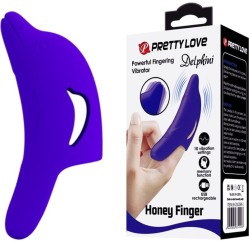 Pretty Love Flirtation PRETTY LOVE – DELPHINI POWERFUL PIRKŠTAS STIMULIATORIUS TAMSIAI MĖLYNAS