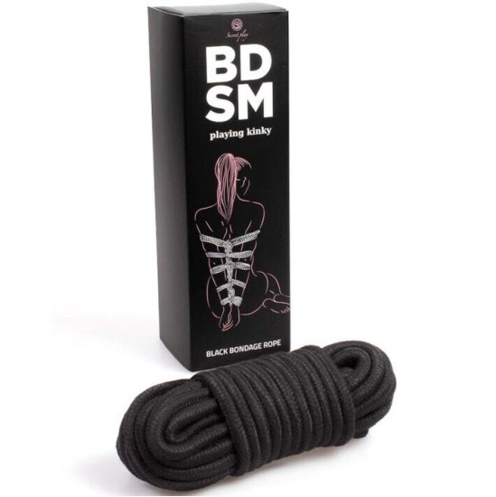 Secretplay 100% Fetish SECRETPLAY – BLACK BONDAGE ROPE BDSM COLLECTION