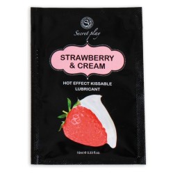 Secretplay Cosmetic SECRETPLAY - ОДНА ДОЗА СМАЗКА КЛУБНИКА И КРЕМ 10 МЛ