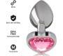 Intense Anal Toys INTENSE - METAL ALUMINUM ANAL PLUG HEART PINK SIZE M