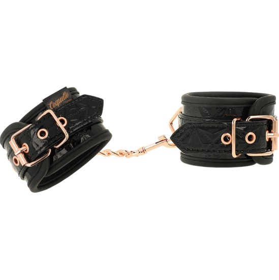 Coquette Fantasy COQUETTE CHIC DESIRE - BLACK EDITION HANDCUFFS WITH NEOPRENE LINING