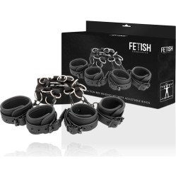 Fetish Submissive Bondage FETISH SUBMISSIVE — LUKSUZAS GULTAS ŠAIŅU KOMPLEKTS AR NOPRĒNA ODERI