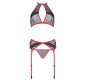 Passion Woman Sets PASSION - SATARA SET EROTIC LINE RED S/M