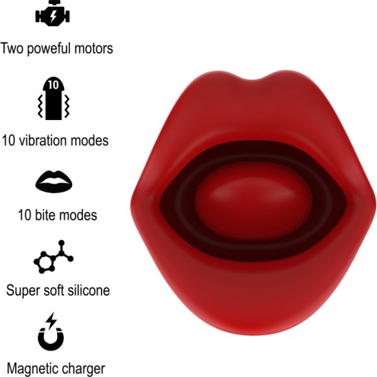 MIA SICILIA DOUBLE PEASURE VIBRATING + BITING