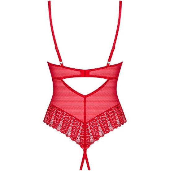 Obsessive Teddies OBSESĪVS - INGRIDIA LES CROTCHLES RED XS/S