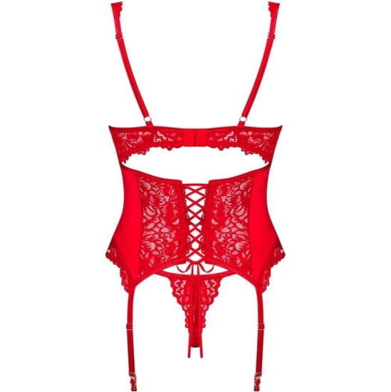 Obsessive Corsets OBSESSIIVNE – AMOR CHERRIS KORSET & TANGA L/XL