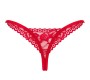 Obsessive Panties & Thong Obsessive - LACELOVE THONG sarkans M/L