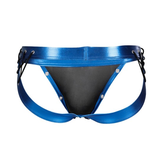 Cut4Men Jockstrap CUT4MEN - БРЮКИ DESIRE ГОЛУБЫЕ КОЖАНЫЕ XL