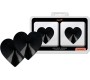 Coquette Accessories COQUETTE CHIC SOOV - BLACK HEARTS NIPPEKATTED