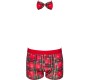 Obsessive Xmas OBSESSIVE - MS MERRILO BOXER SHORTS & BOW TIE XXL/XXXL