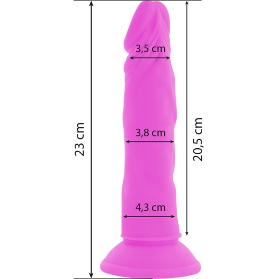 Diversia LANKSUS VIBRAVIMAS Dildo 23 CM - violets