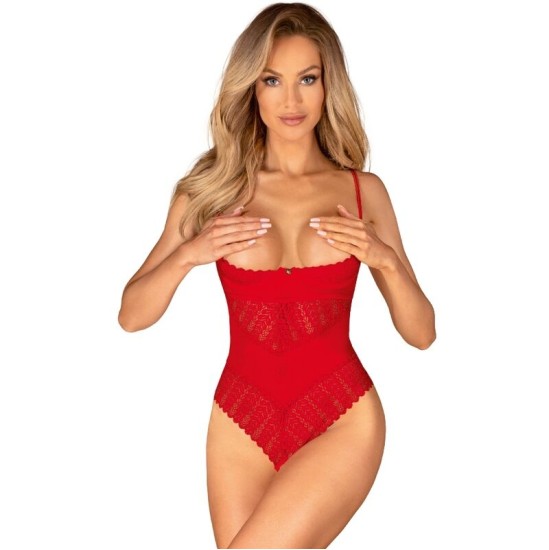 Obsessive Teddies OBSESSIVE - INGRIDIA CROTCHLESS RED XS/S