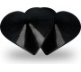 Coquette Accessories COQUETTE CHIC SOOV - BLACK HEARTS NIPPEKATTED