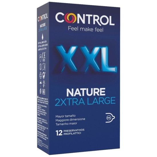 Control Condoms КОНТРОЛЬ — ПРЕЗЕРВАТИВЫ NATURE 2XTRA LARGE XXL — 12 ЕДИНИЦ