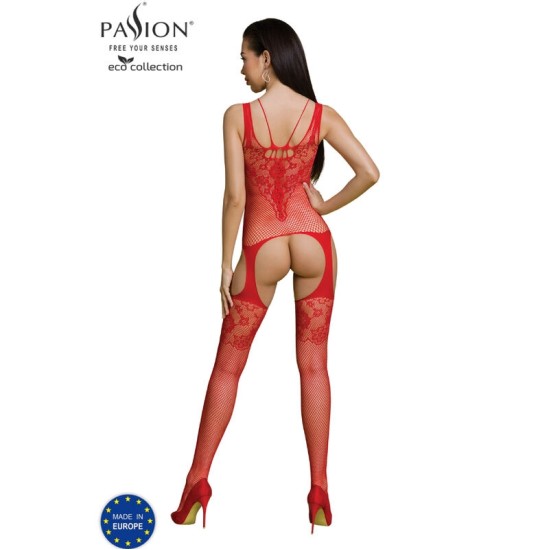 Passion Woman Bodystockings AISTRA - EKO KOLEKCIJA BODYSTOCKING ECO BS011 RED