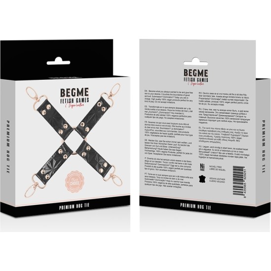 Begme Black Edition BEGME - ГАЛСТУК ИЗ ВЕГАНСКОЙ КОЖИ BLACK EDITION