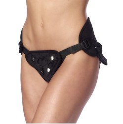 Bondage Play Juodos spalvos reguliuojamas dirželis