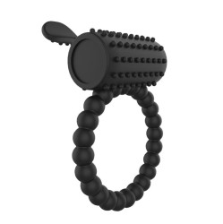 A-Gusto Вибрирующее кольцо для пениса, черное