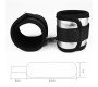 Lovetoy Velcro Handcuffs Black and Silver