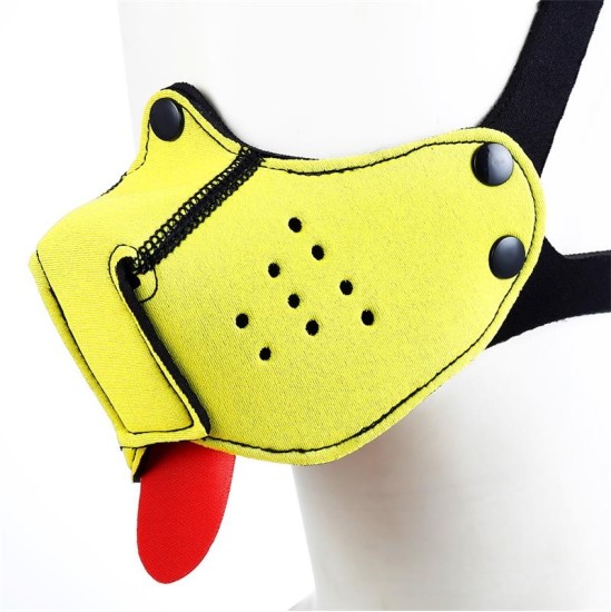 A-Gusto Neoprene Puppy Face Mask Yellow