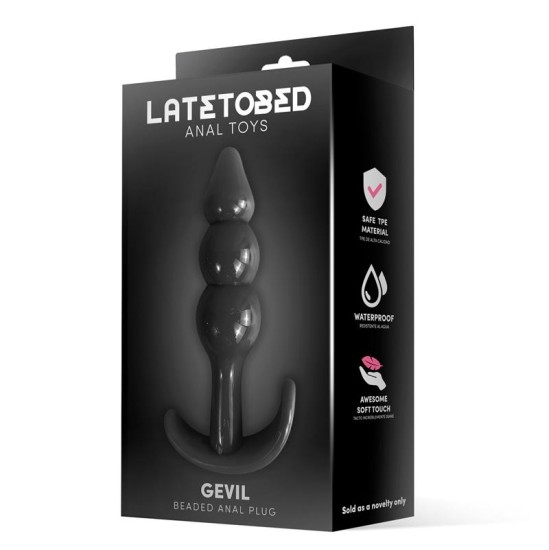 Latetobed Gevil Anchor Butt Plug Black