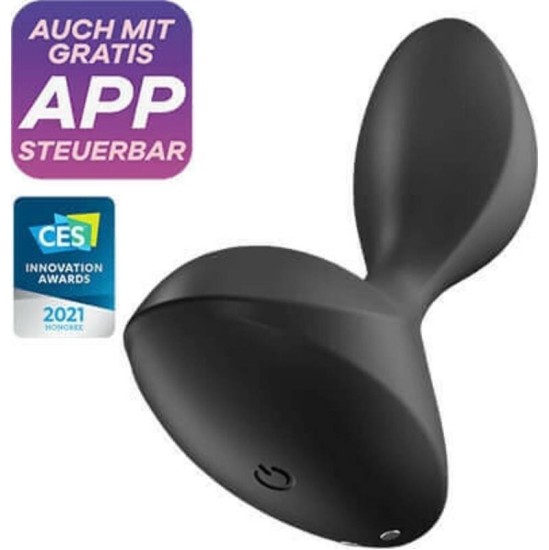 Satisfyer Sweet Seal Butt Plug with Vibration and APP Black