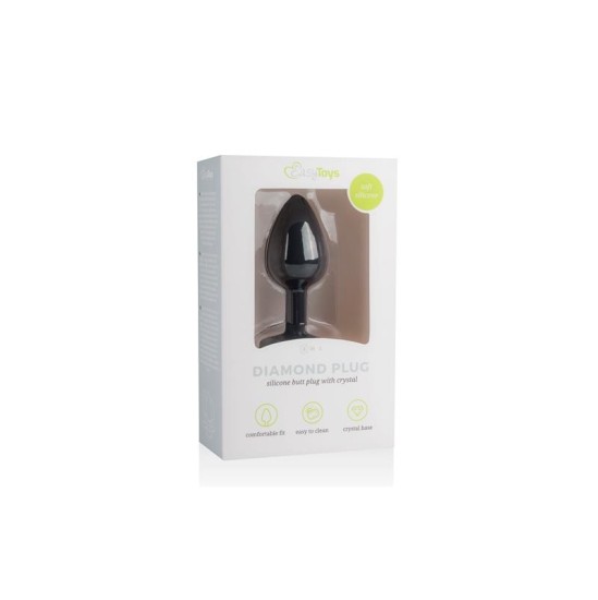 Easytoys PLUG DIAMOND S BLACK