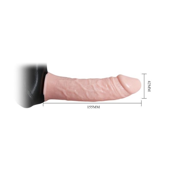 Baile Hollow Strap-on with Vibration 15.5 x 4.2 cm Flesh
