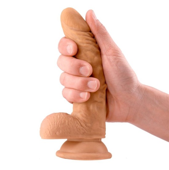 Max & Co Sam Realistic Dildo with Testicles 7.1 Flesh