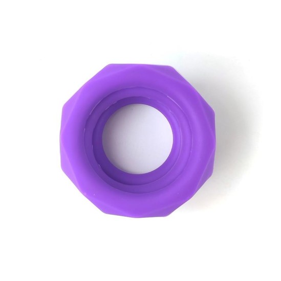 A-Gusto Набор из 3 колец для пениса Силиконовый Фиолетовый