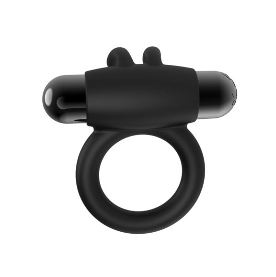 Latetobed Fermax Vibrating Ring with Rabbit USB Silicone Black