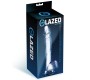 Glazed Realistic Dildo with Testicles Crystal Material 15,5 cm