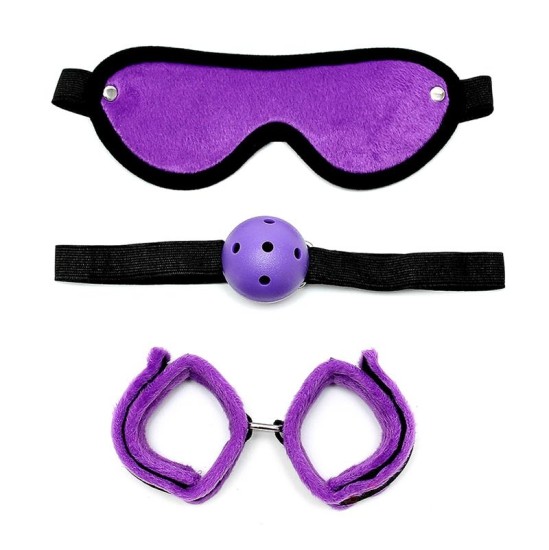 Bondage Play Rimba 3 Pieces Bondage Set Purple