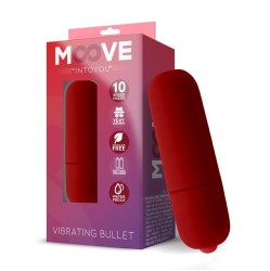Moove Vibrating Bullet 10 Functions Red