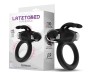 Latetobed Fermax Vibrating Ring with Rabbit USB Silicone Black