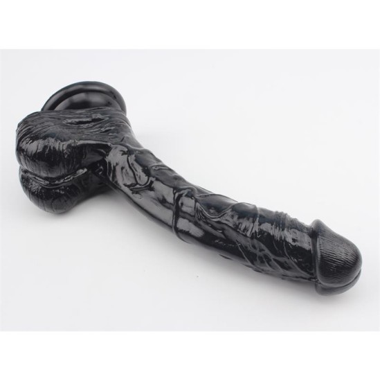 Chisa Dildo Leviatāns 25 x 4,5 cm Melns