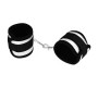 Lovetoy Velcro Handcuffs Black and Silver