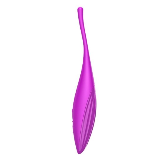 Satisfyer Twirling Joy rotējošs stimulators ar APP Fuchsia