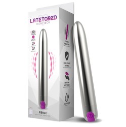 Latetobed Renee Vibe 10 Vibrating Functions 18,5 cm USB Sudrabs
