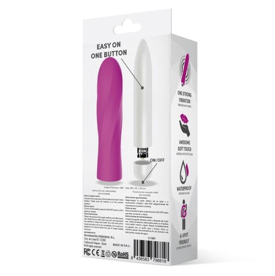 Latetobed Trimy Easy Quick Vibrating Bullet Silikona Rozā krāsa