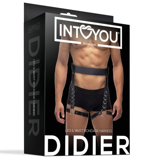 Intoyou Bdsm Line Didier Leg and Waist Bondage Harness Adjustable